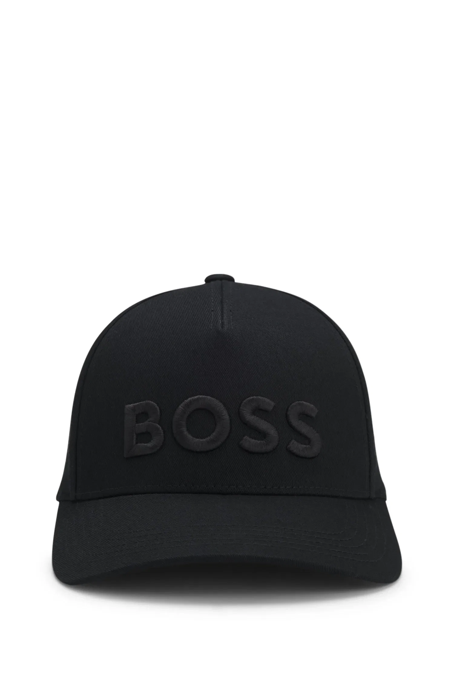Boné Em Sarja De Algodão Com Logo Bordado