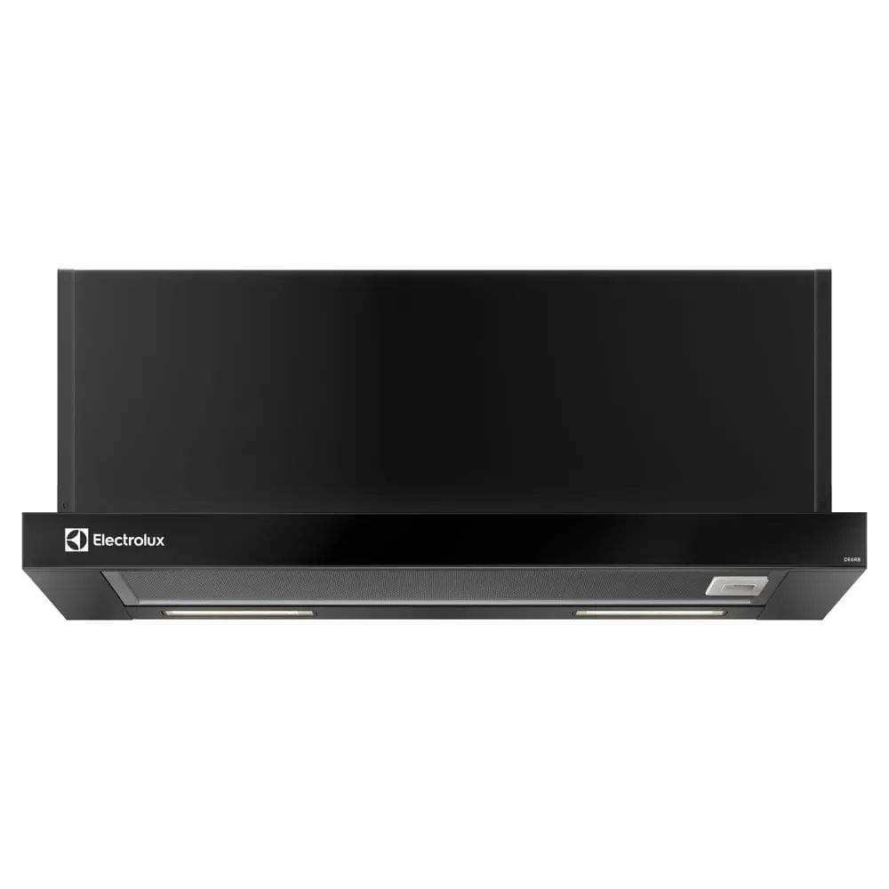 Depurador de Ar Electrolux 60cm Retrátil Preto Efficient com Luz de Led (DE6RB)