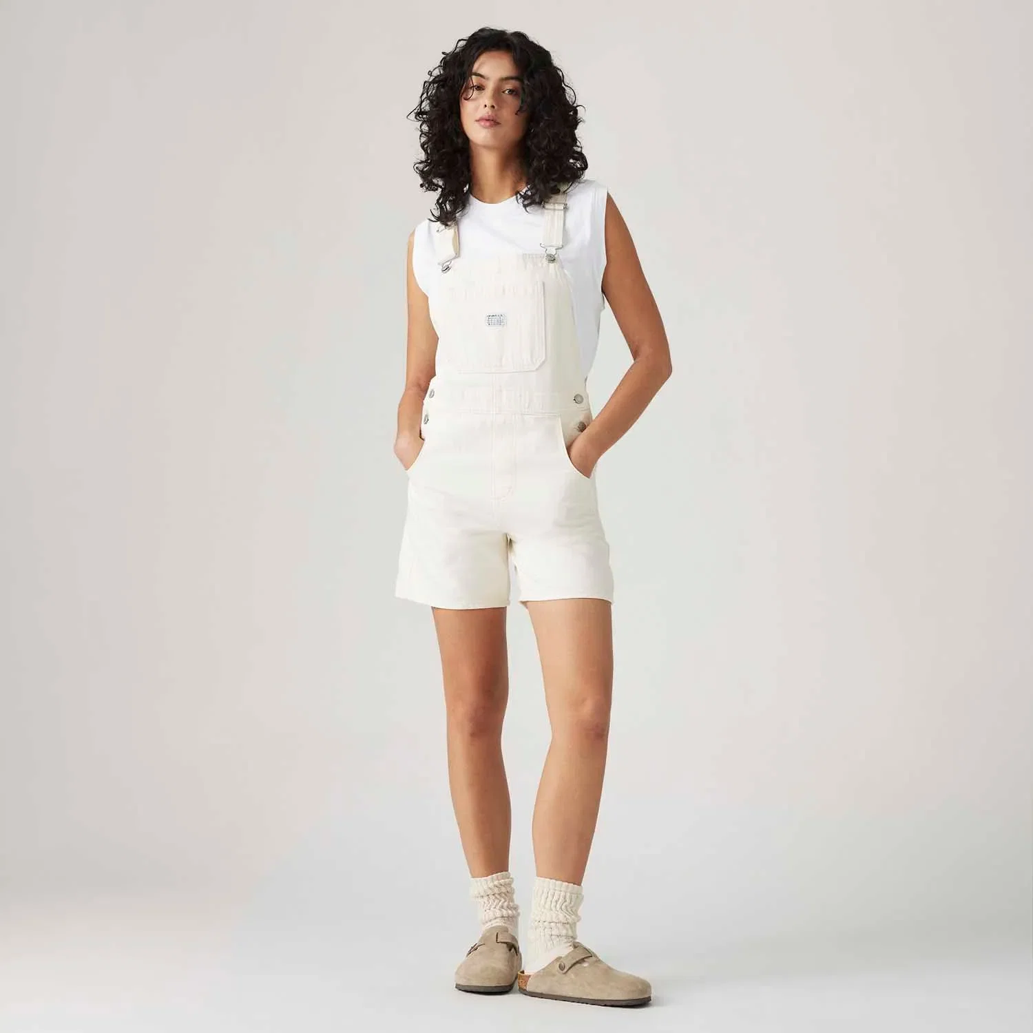 Macaquinho Jeans Levi's® Utility Off White