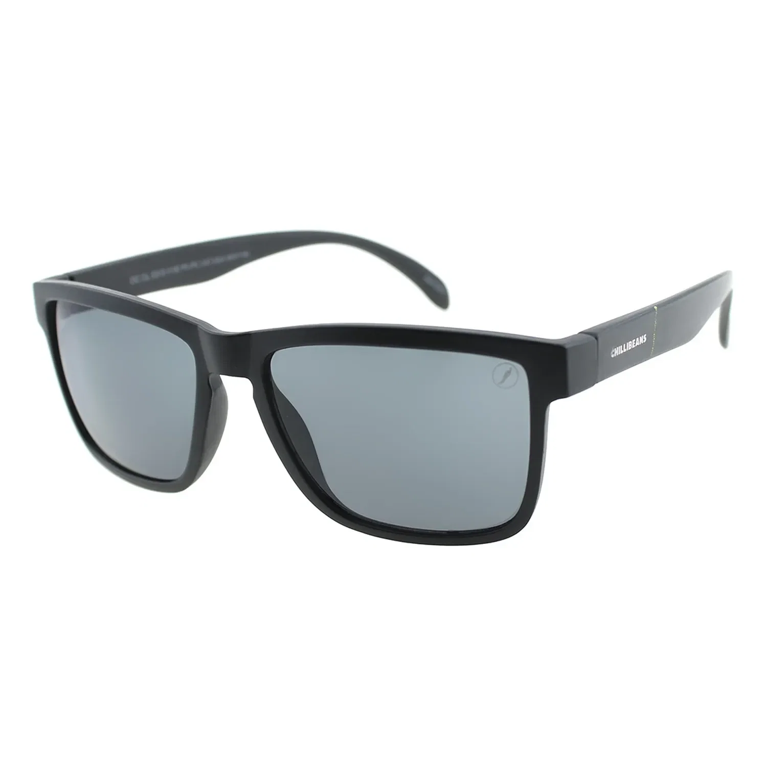 Óculos de Sol Masculino Chilli Beans Quadrado Preto Brilho — imagem 1