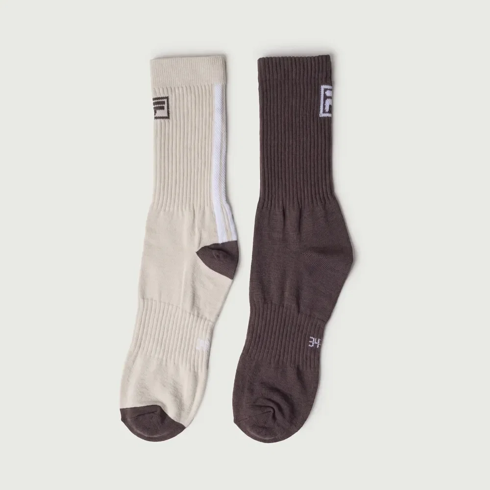 MEIA PACK 2 UNISEX FILA LATTE F-BOX - tamanho 34-38