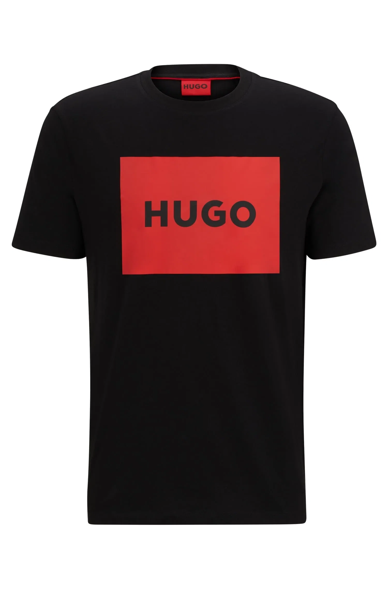 Camiseta De Algodão Com Rótulo De Logo Vermelho