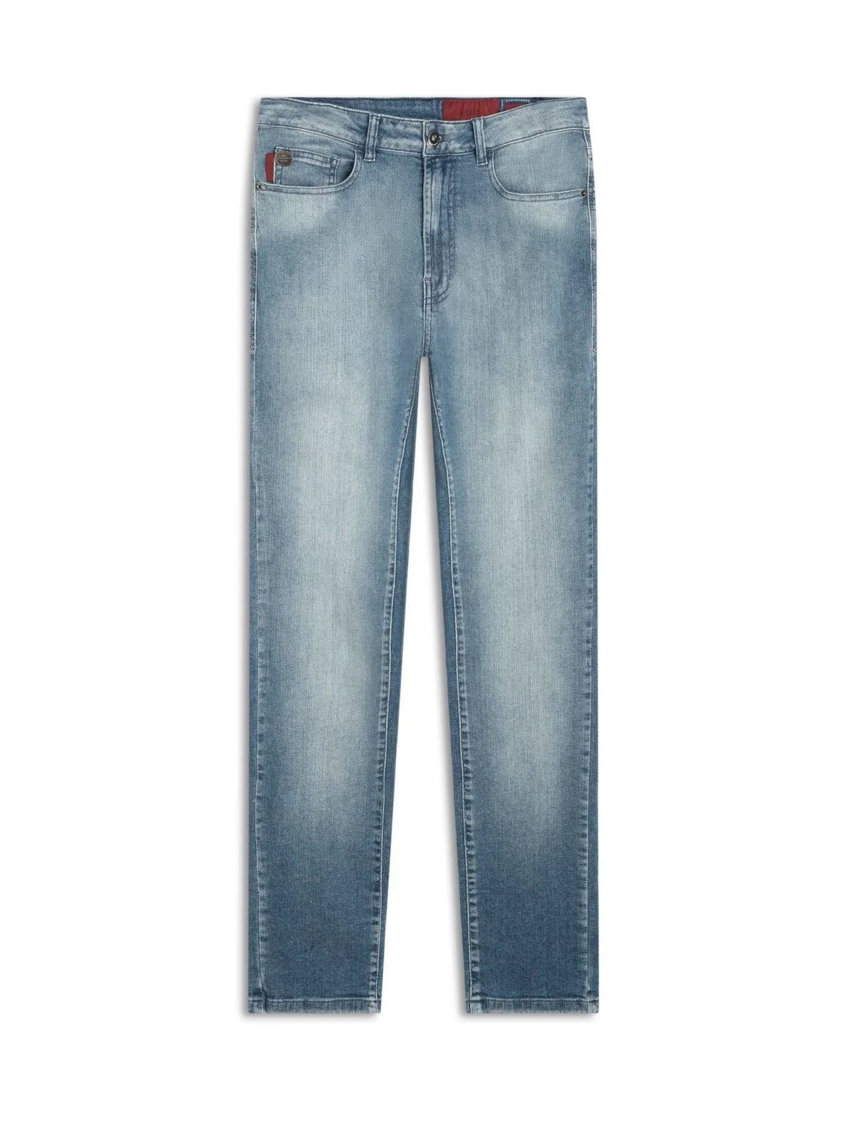 Calça Dark Indigo Elastic Slim 1906-Lav.Claro C/Used — imagem 1