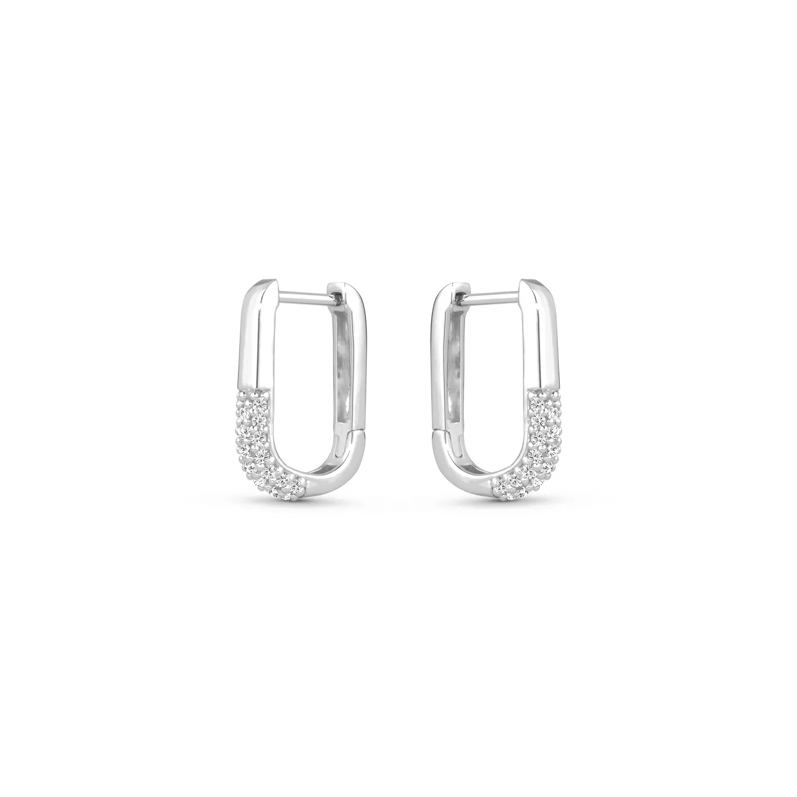 Argola Life Colors em Prata 925 com Pedras Incolores, 15,3mm