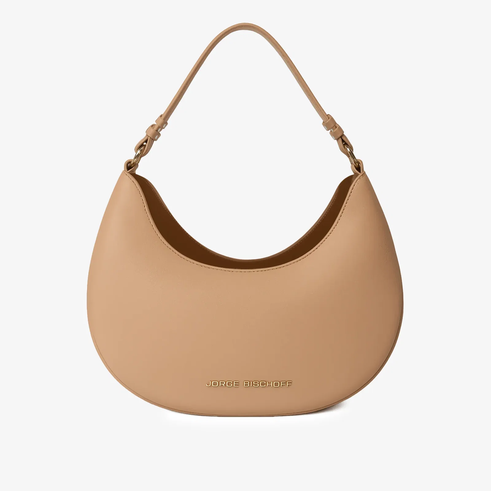 Bolsa Hobo Nude Carvalho Couro