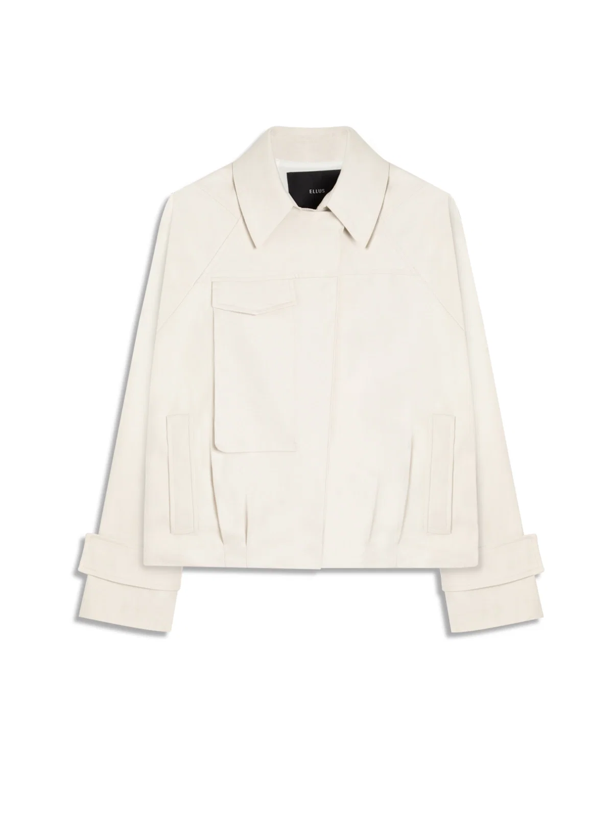 Double Layer Arm Cropped Jacket Gelo