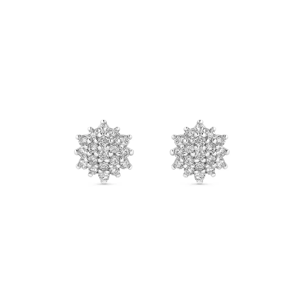 Brinco Lyra em Ouro Branco 18k com Diamantes 0,49 ct — imagem 1