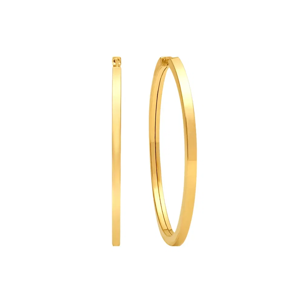 Argola em Ouro Amarelo, 40mm — imagem 1