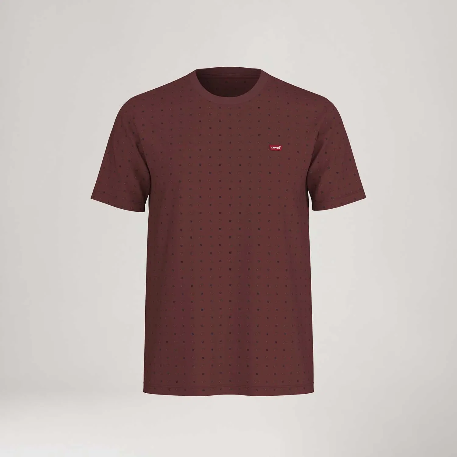 Camiseta Levi's® Original Housemark Vinho Manga Curta — imagem 1