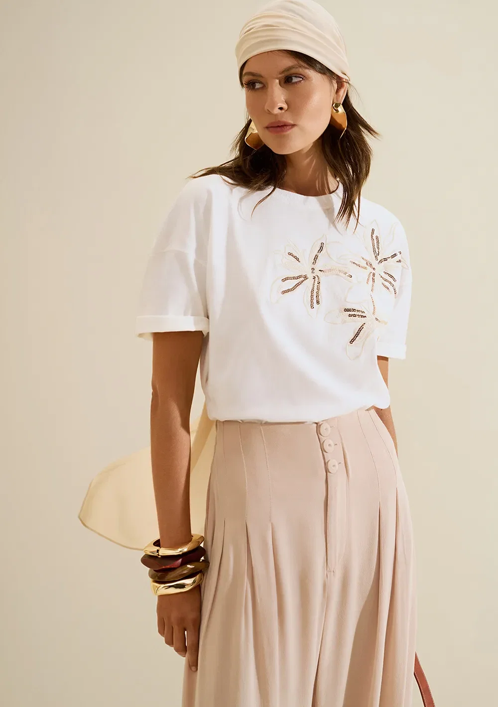 Camiseta Manga Curta Sonata Off White