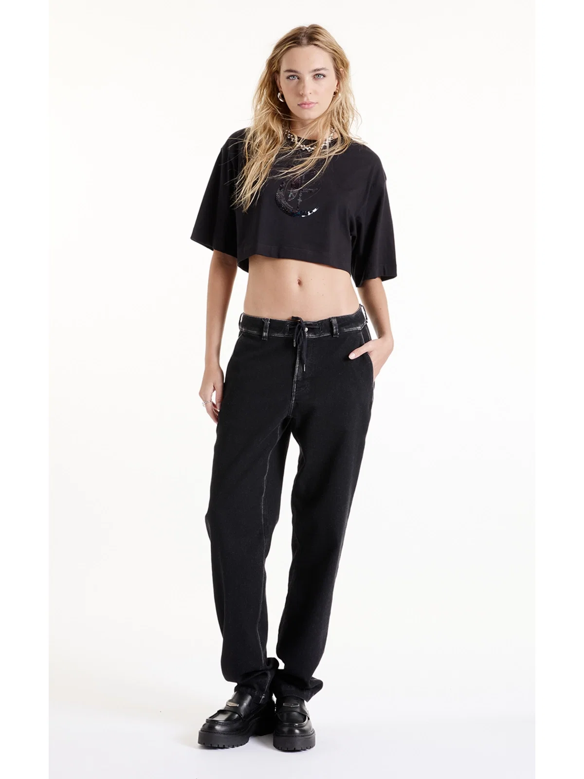 Calça Jogging Black Preppy Lav.Black
