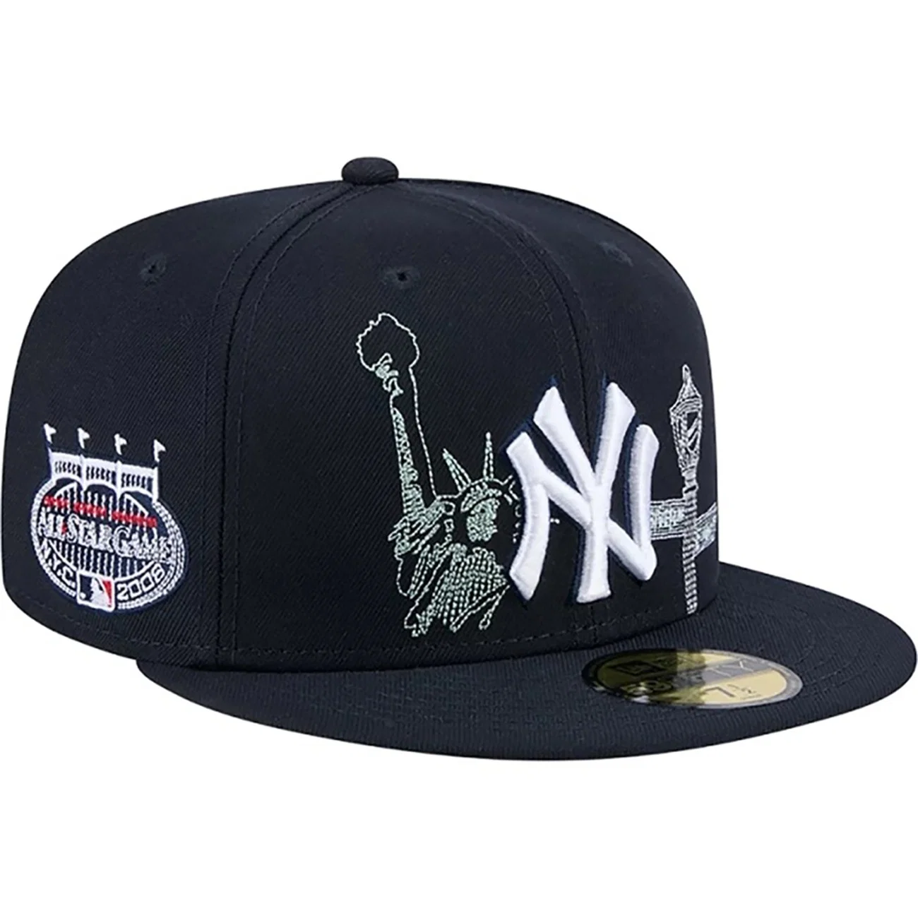 Boné Adulto New Era New York Yankees State Stitch Aba Reta