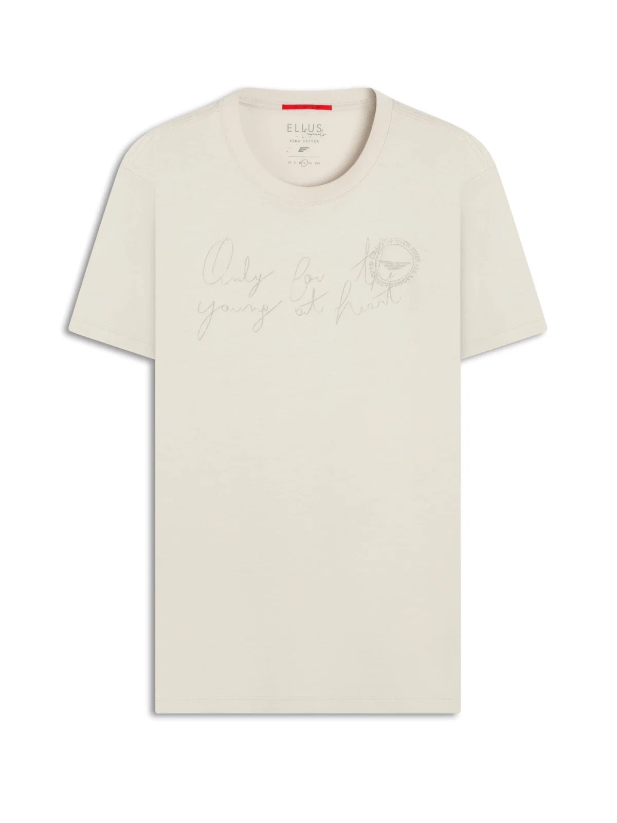 T-Shirt Pima Young Heart Prata