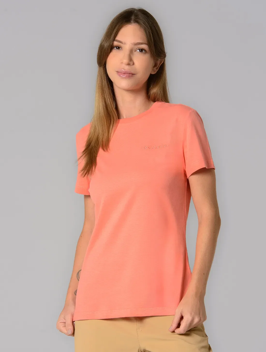 Camiseta Columbia Feminina Basica Bordado