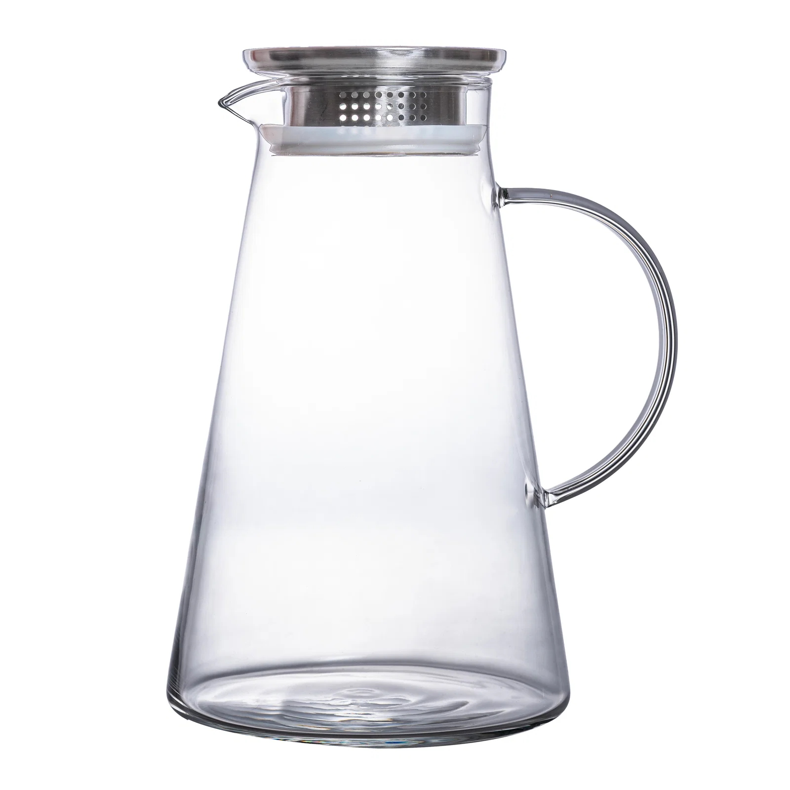 Jarra de Vidro com Tampa em Inox Twinkle 1,8L Fracalanza — imagem 1
