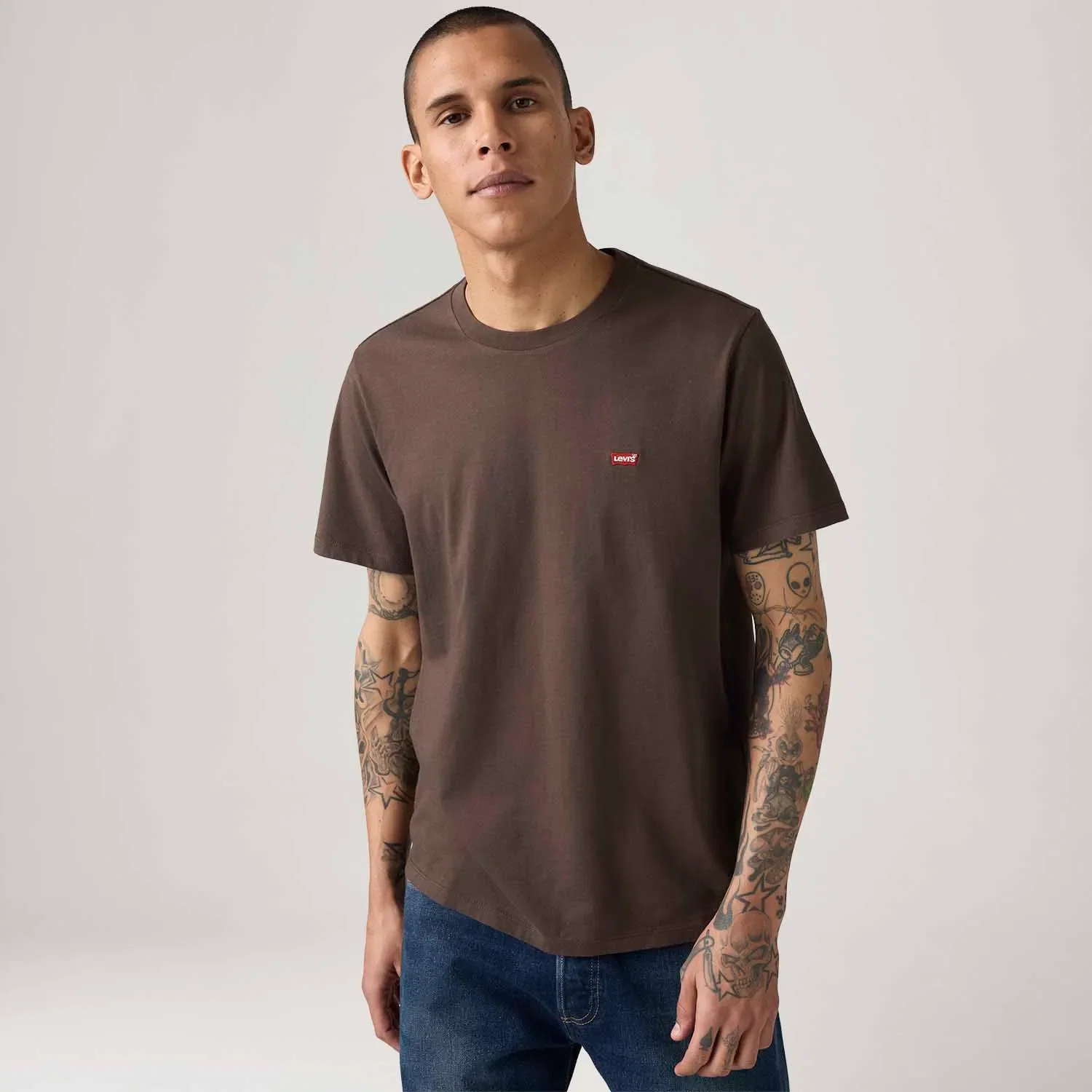 Camiseta Levi's® Classic Housemark Marrom — imagem 1
