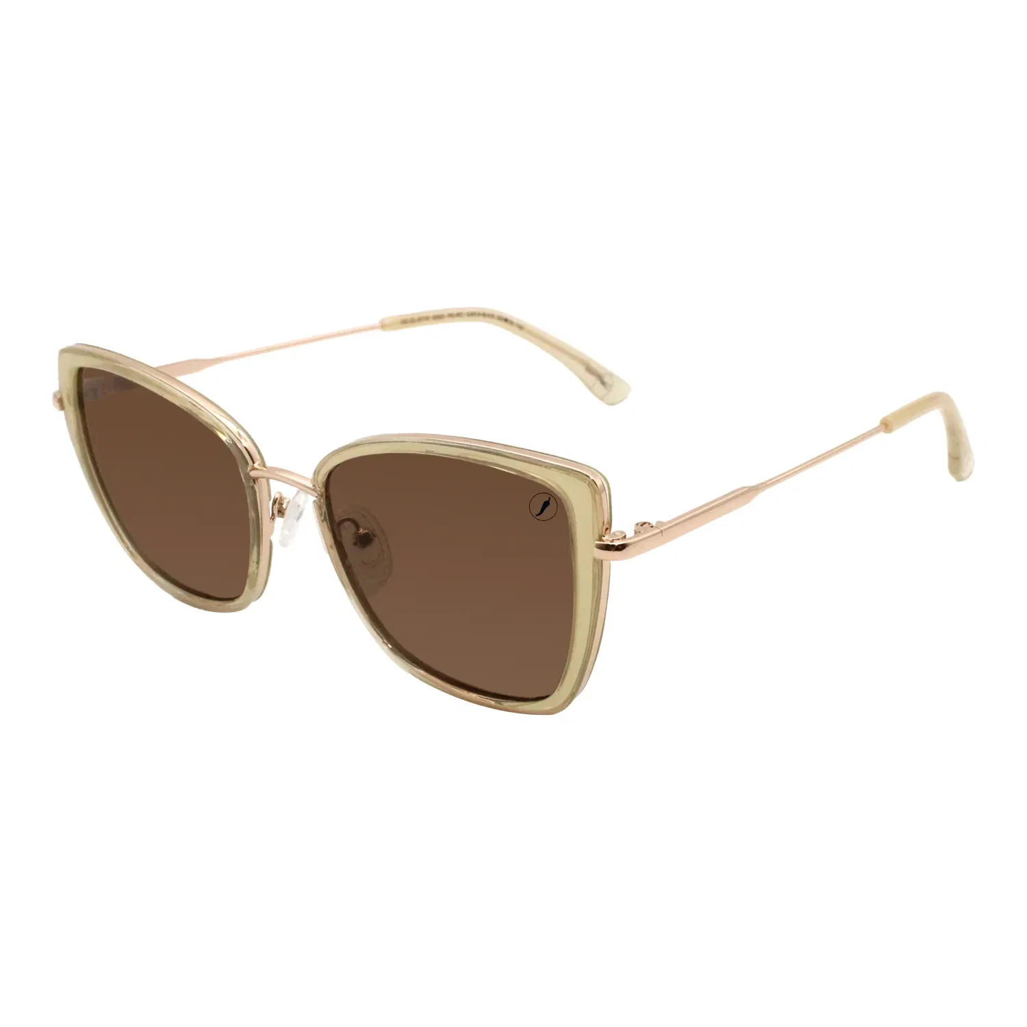 Óculos de Sol Feminino Chilli Beans Quadrado Policarbonato Marrom — imagem 1