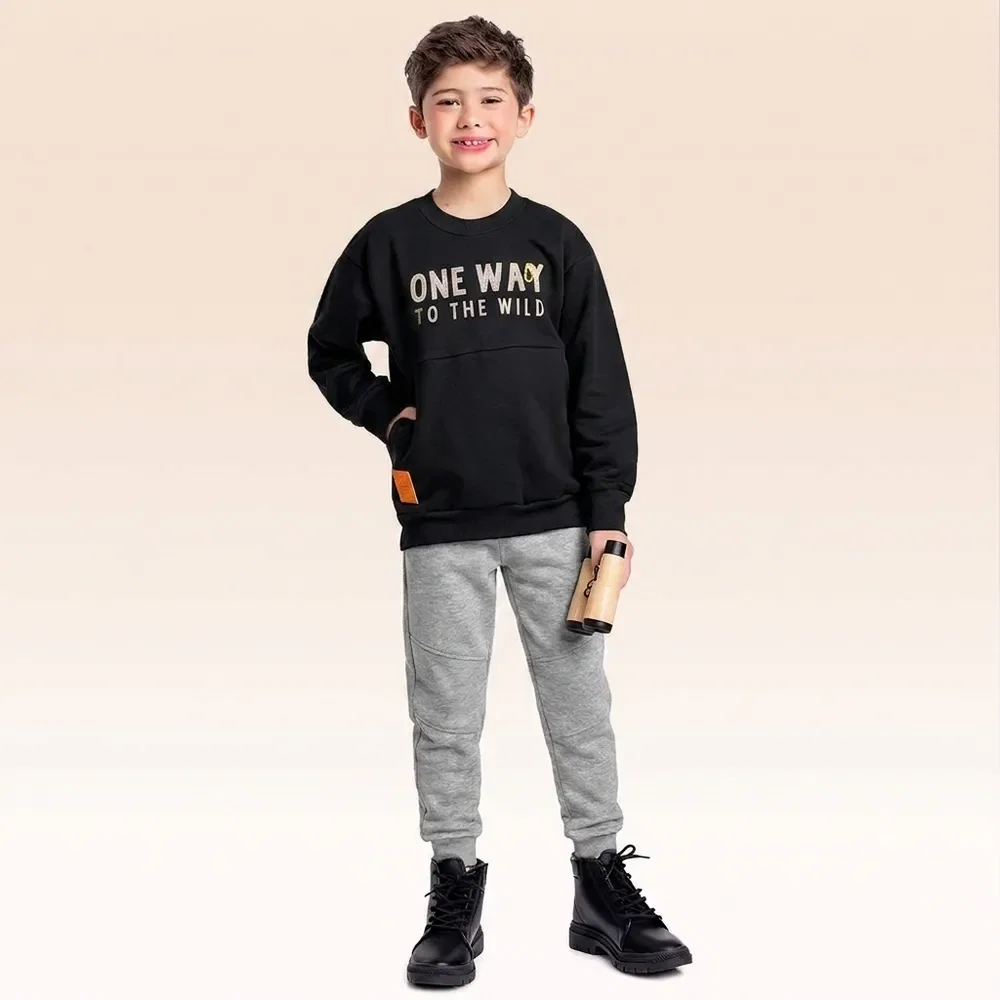 Conjunto blusão e calça moletom — imagem 1