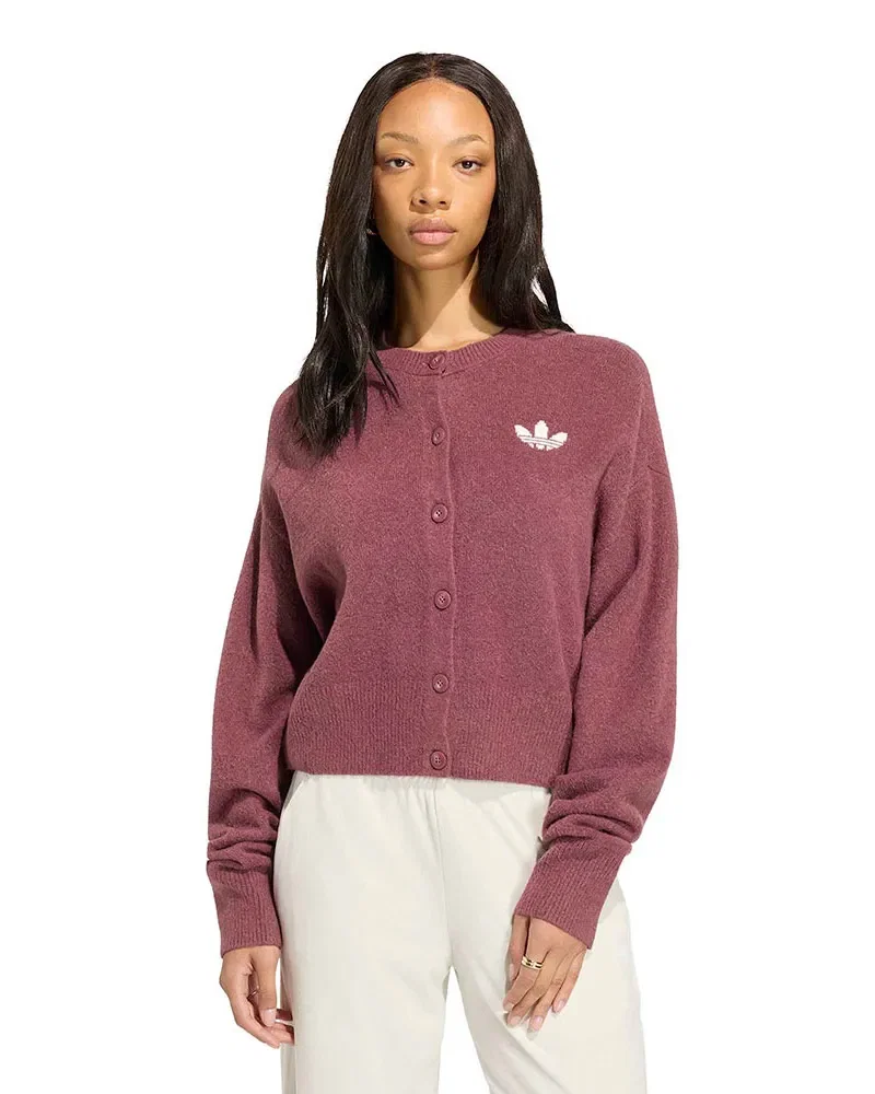 Cardigan Adidas Botao Cropped Feminino — imagem 1