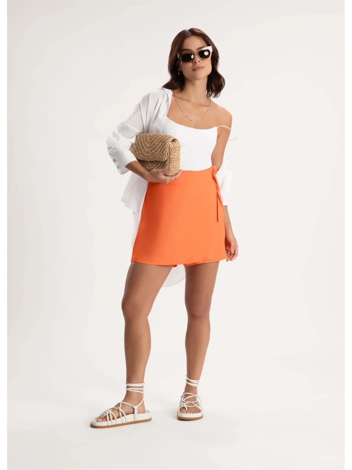 Short Saia Granada Laranja