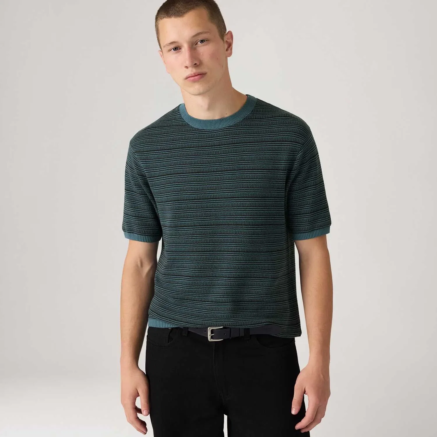 Camiseta Levi's®Ani Sweater Azul Manga Curta — imagem 1
