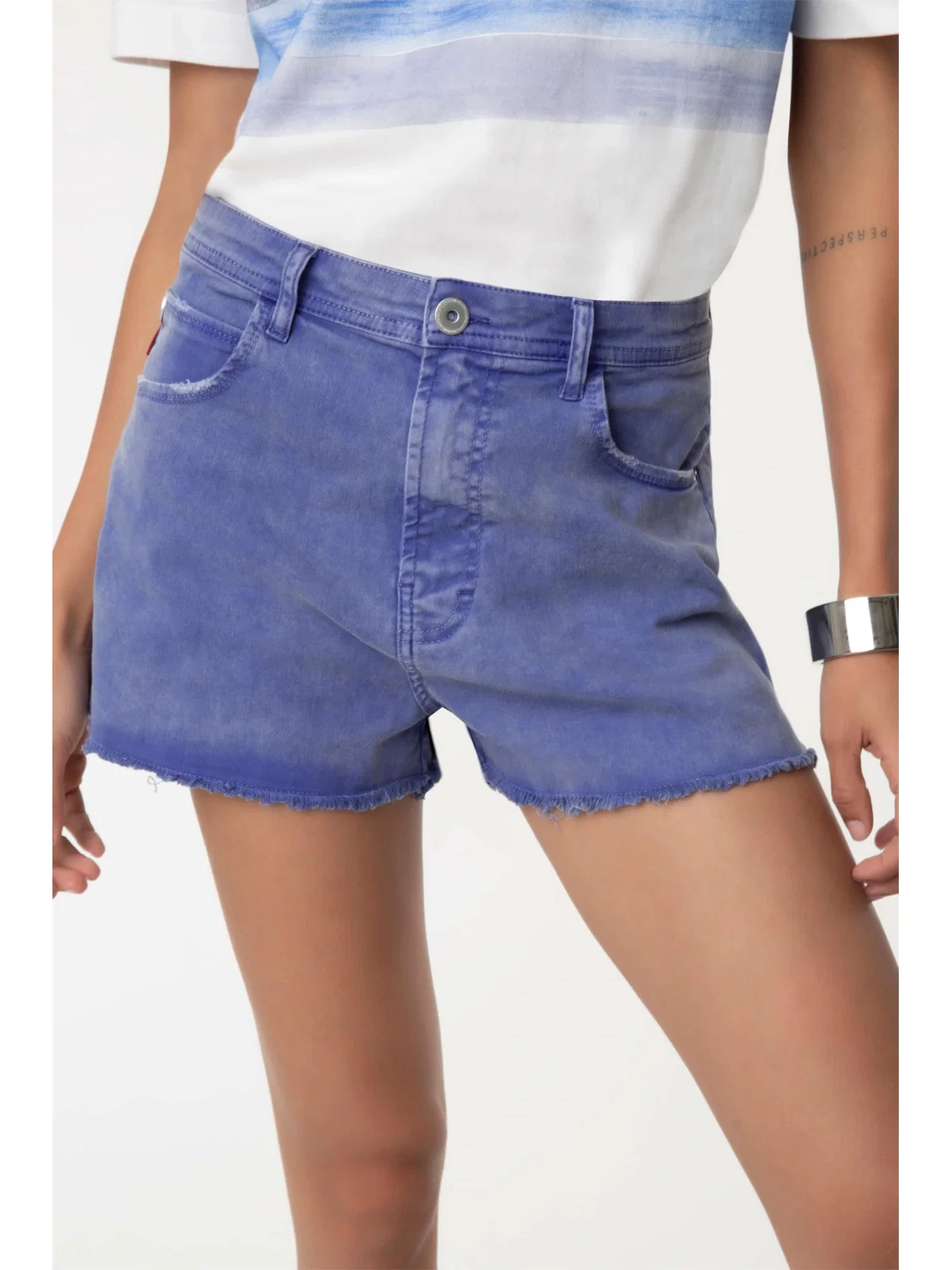 Shorts Color x Fit Azul Bic — imagem 1
