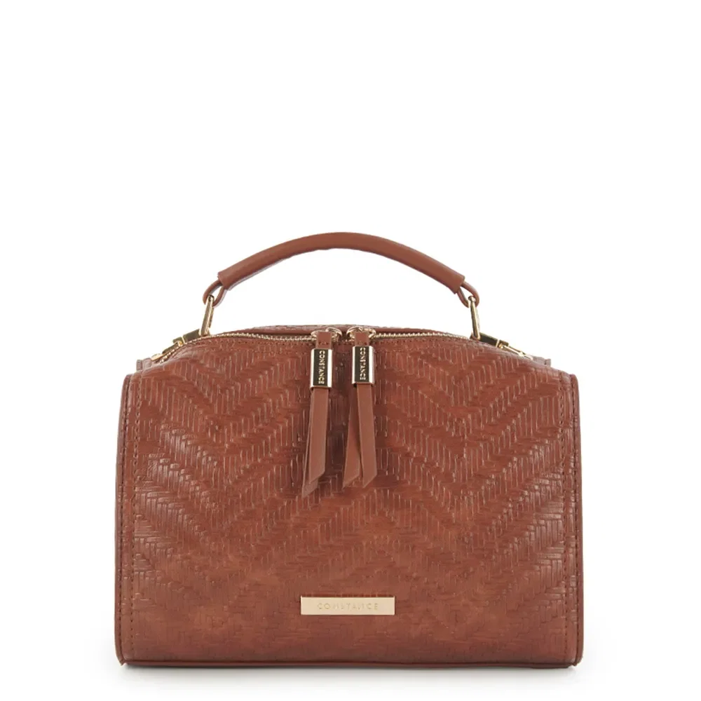 Bolsa Baú Textura Caramelo