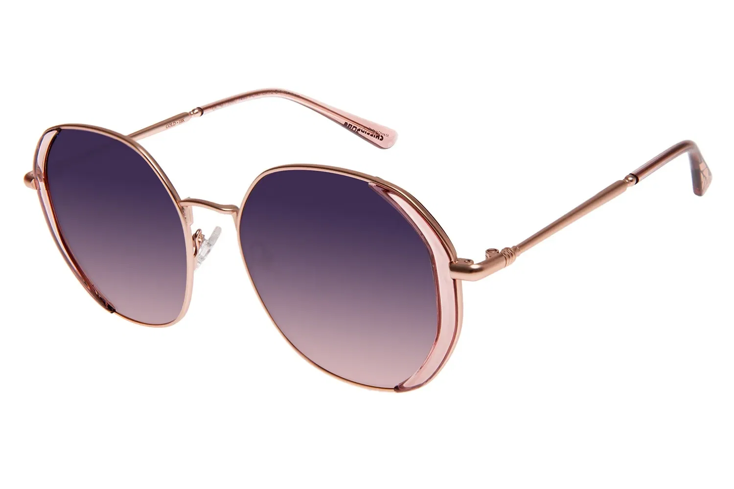 Óculos de Sol Feminino Gold Butterfly Rosé — imagem 1