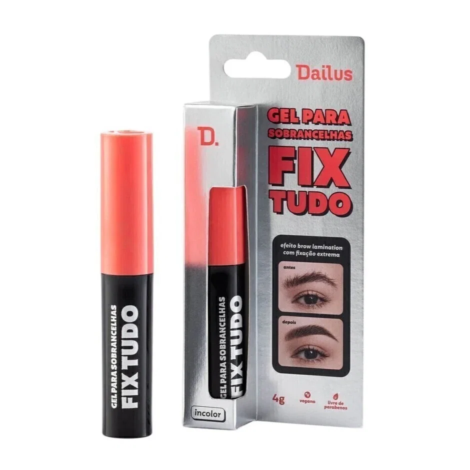 Gel para Sobrancelhas Dailus Fix Tudo Incolor 4g