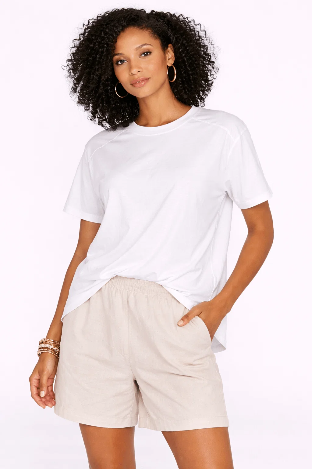 Blusa Malha Canelada Detalhe Recortes - Branco