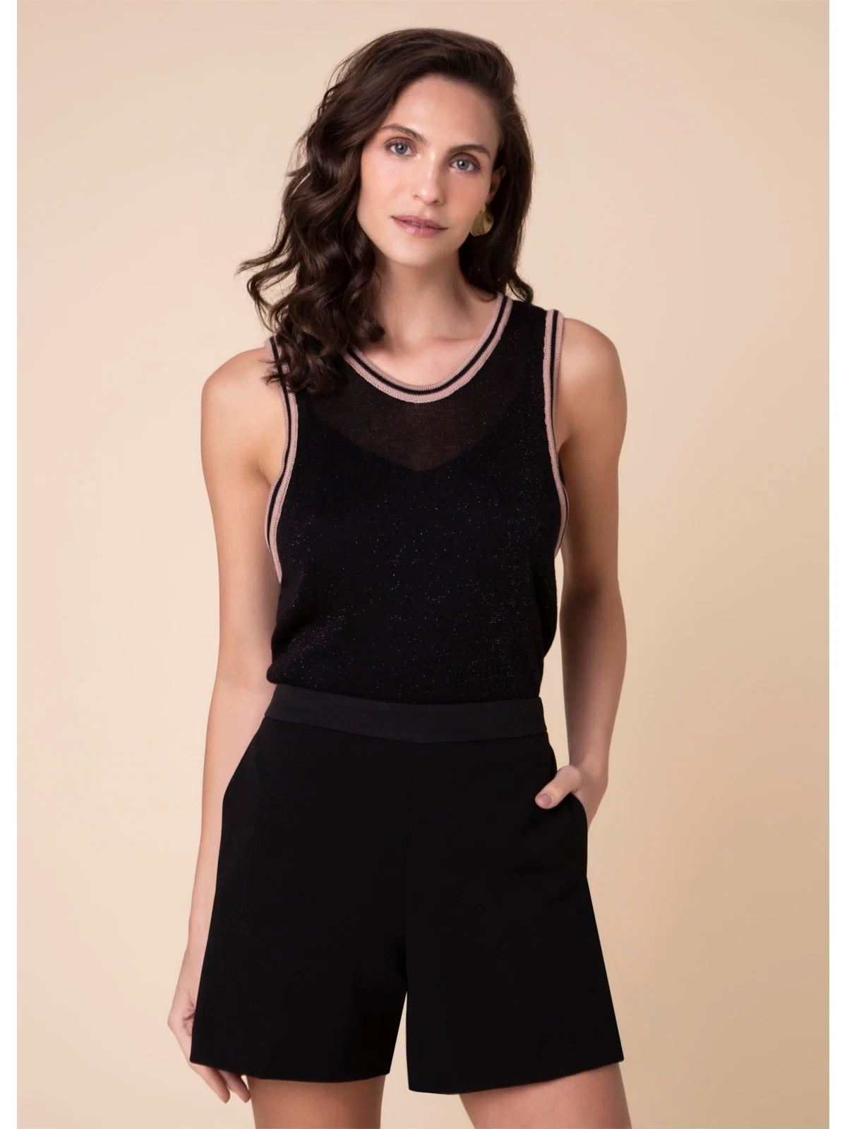 Regata Lurex Preto