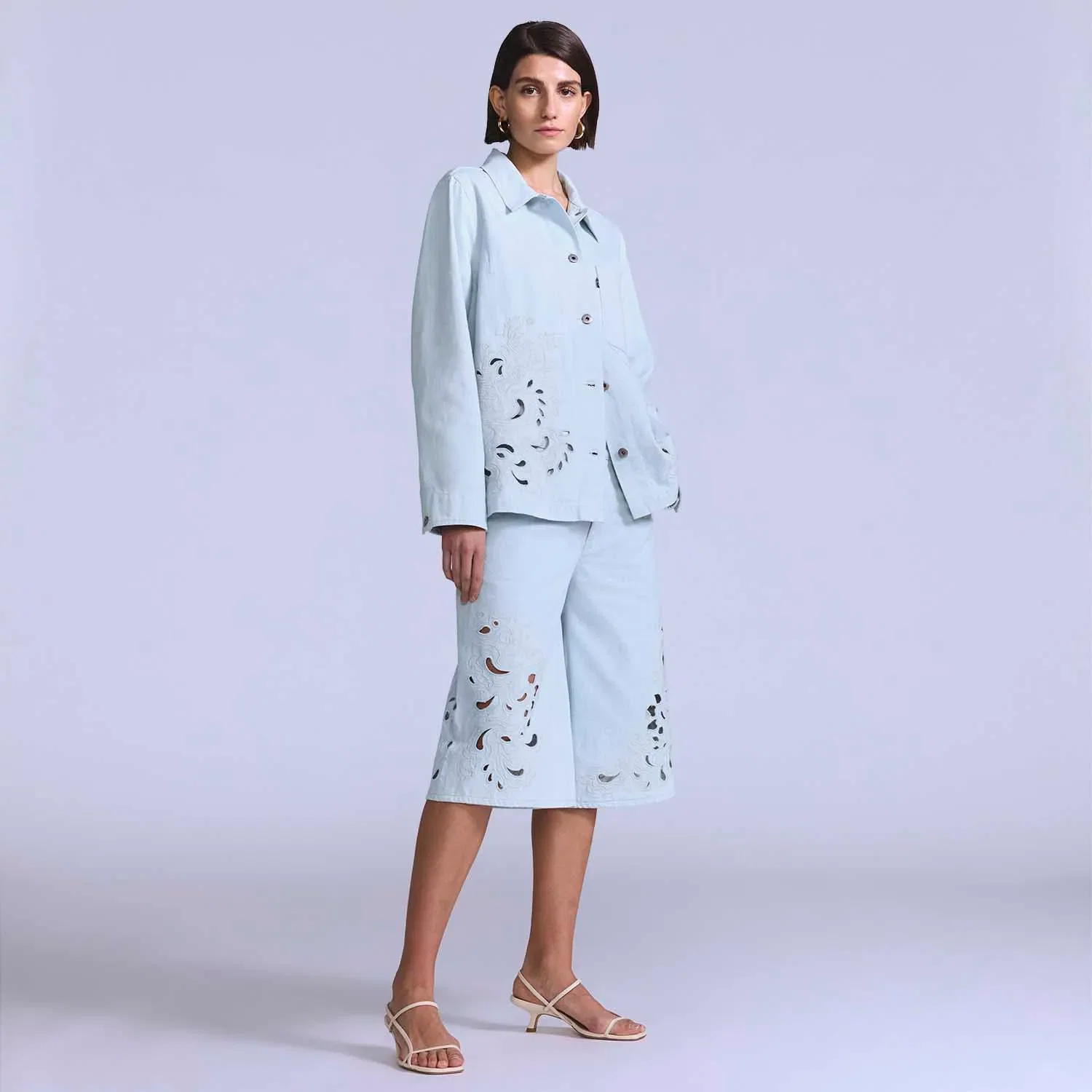 Short Levi's® Blue Tab Embroidered Bandit Branco — imagem 1