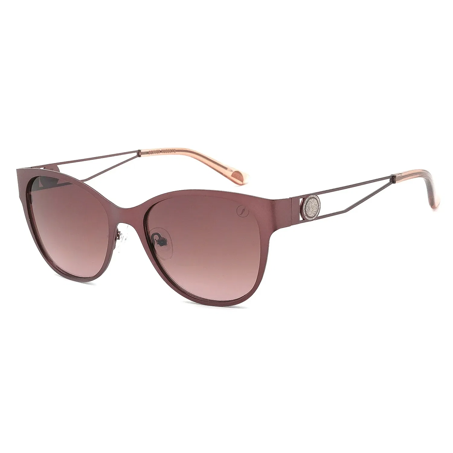 Óculos de Sol Feminino NBA Golden State Warriors Cat Rosé Metálico
