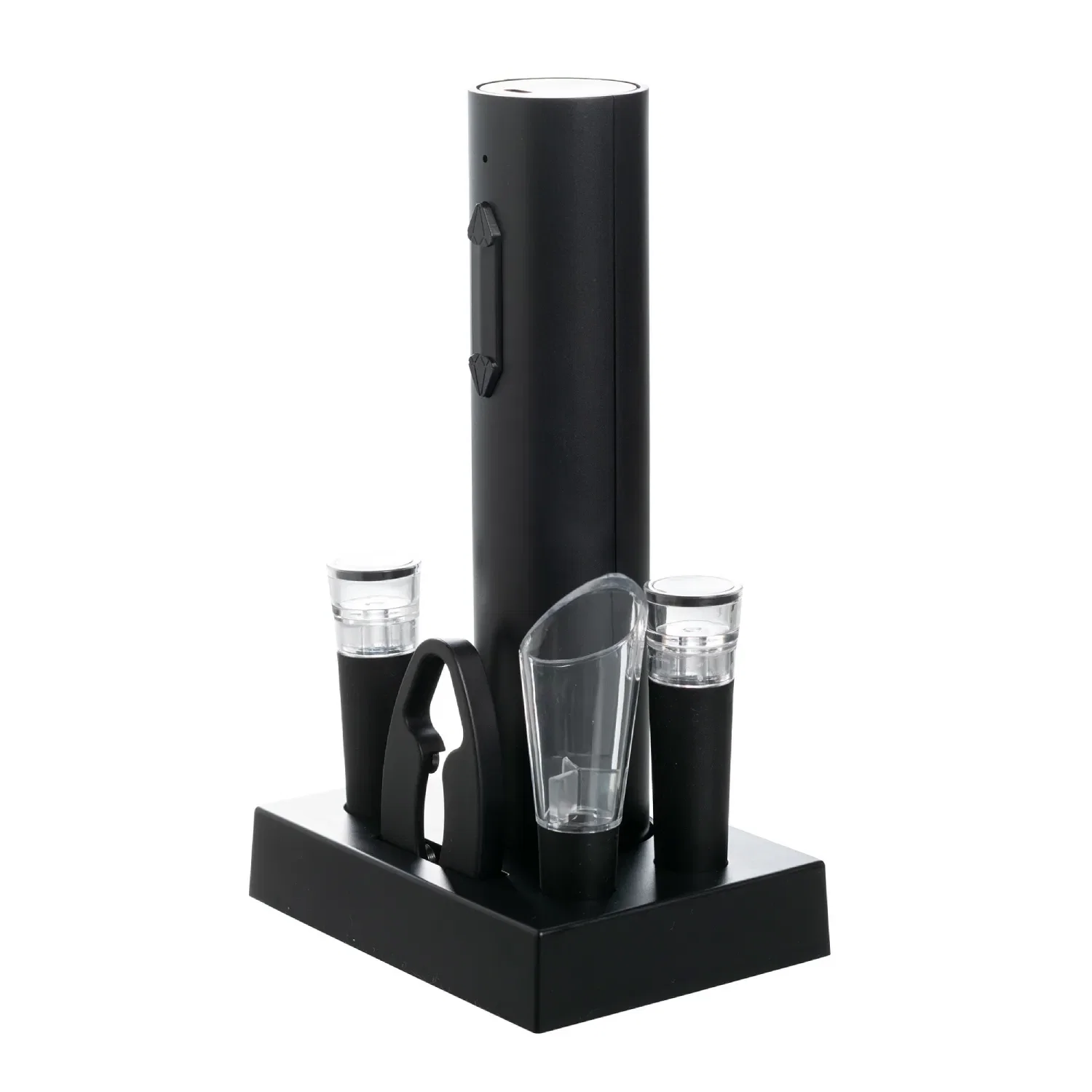 Saca-Rolhas Elétrico 5 Acessórios 21cm Preto Fracalanza
