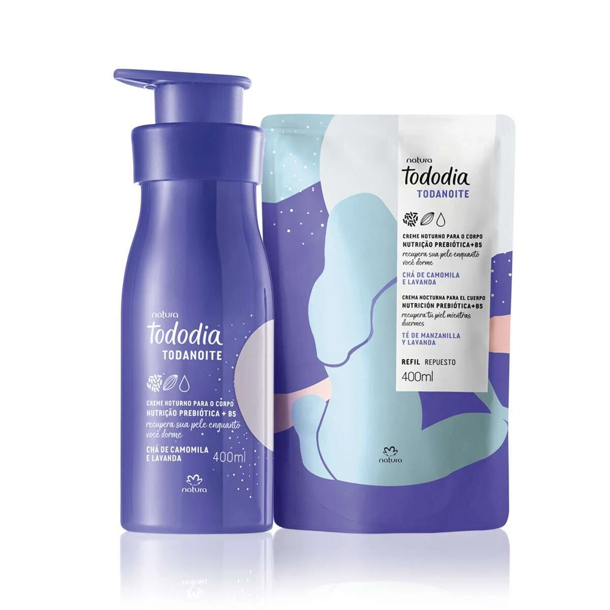 Conjunto Todanoite Creme Noturno Chá de Camomila e Lavanda — imagem 1