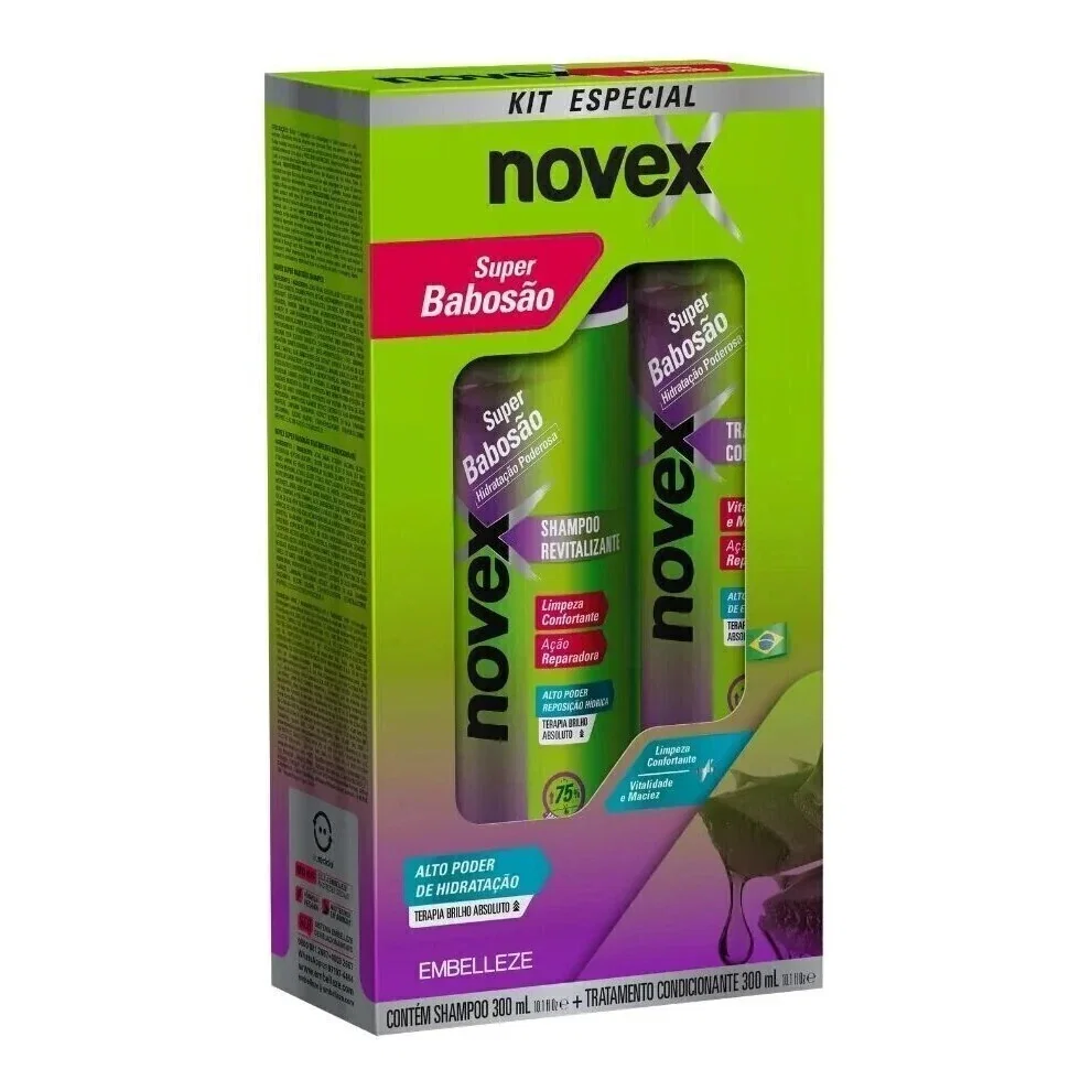 Kit Shampoo + Condicionador Novex Super Babosão 300ml