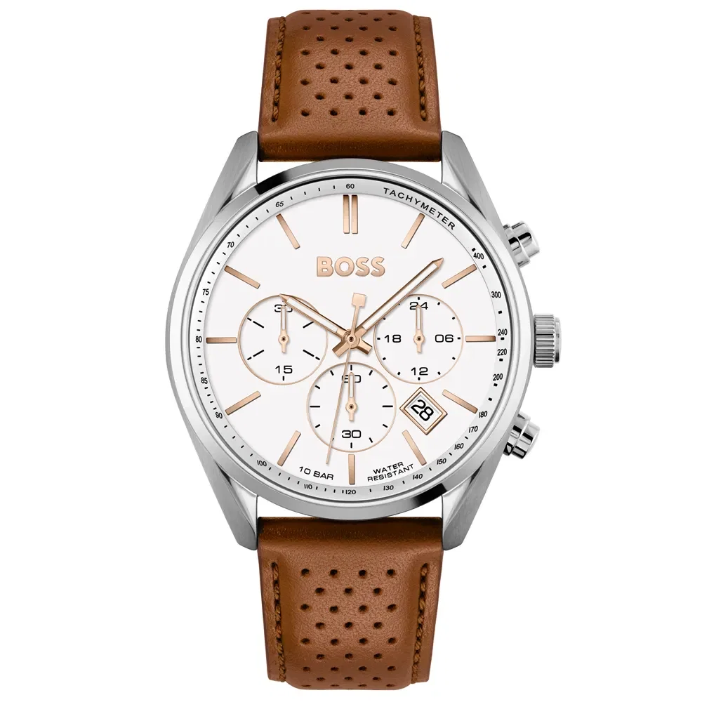 Relógio Boss Masculino Couro Marrom 1513879 — imagem 1