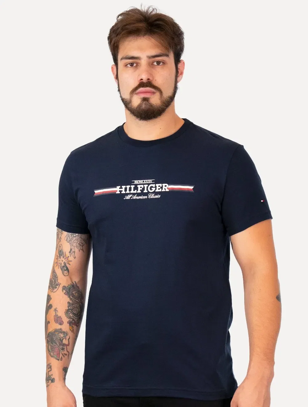 Camiseta Tommy Hilfiger Masculina All American Classics Azul Marinho