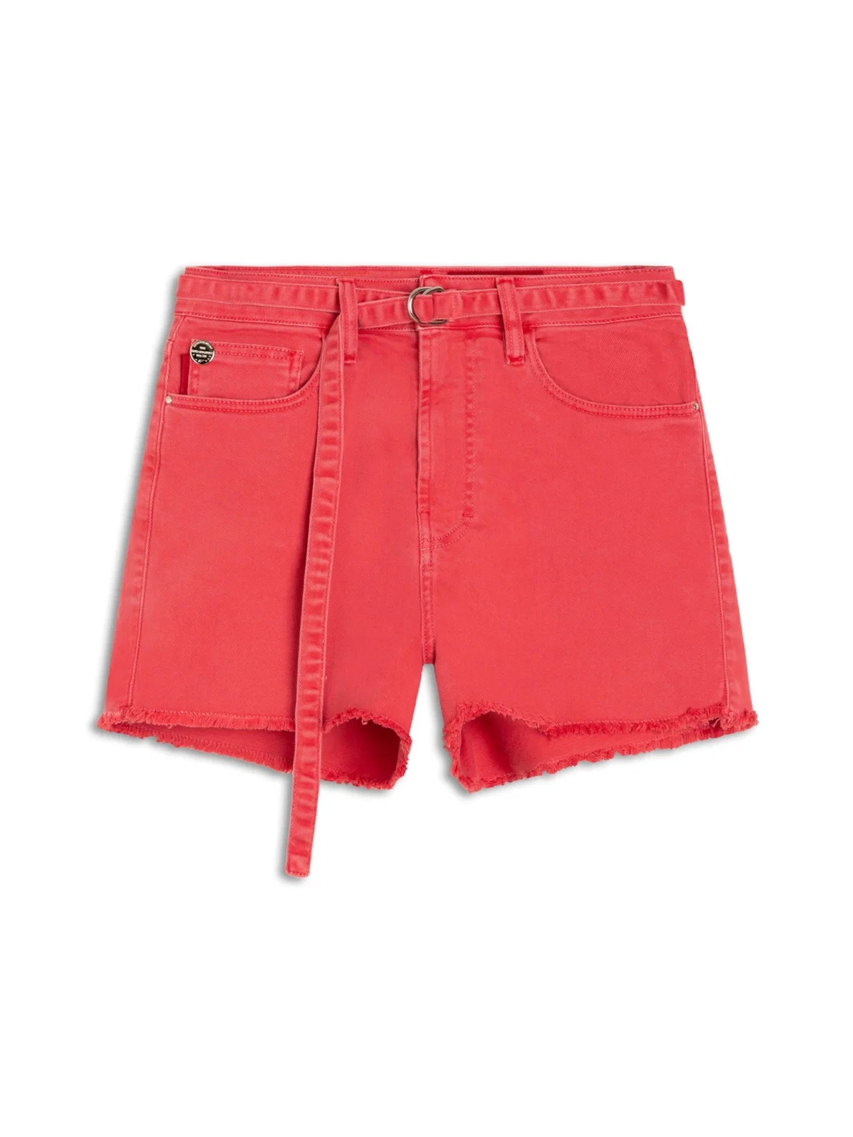 Short Vintage Denim Color Cinto Goiaba — imagem 1