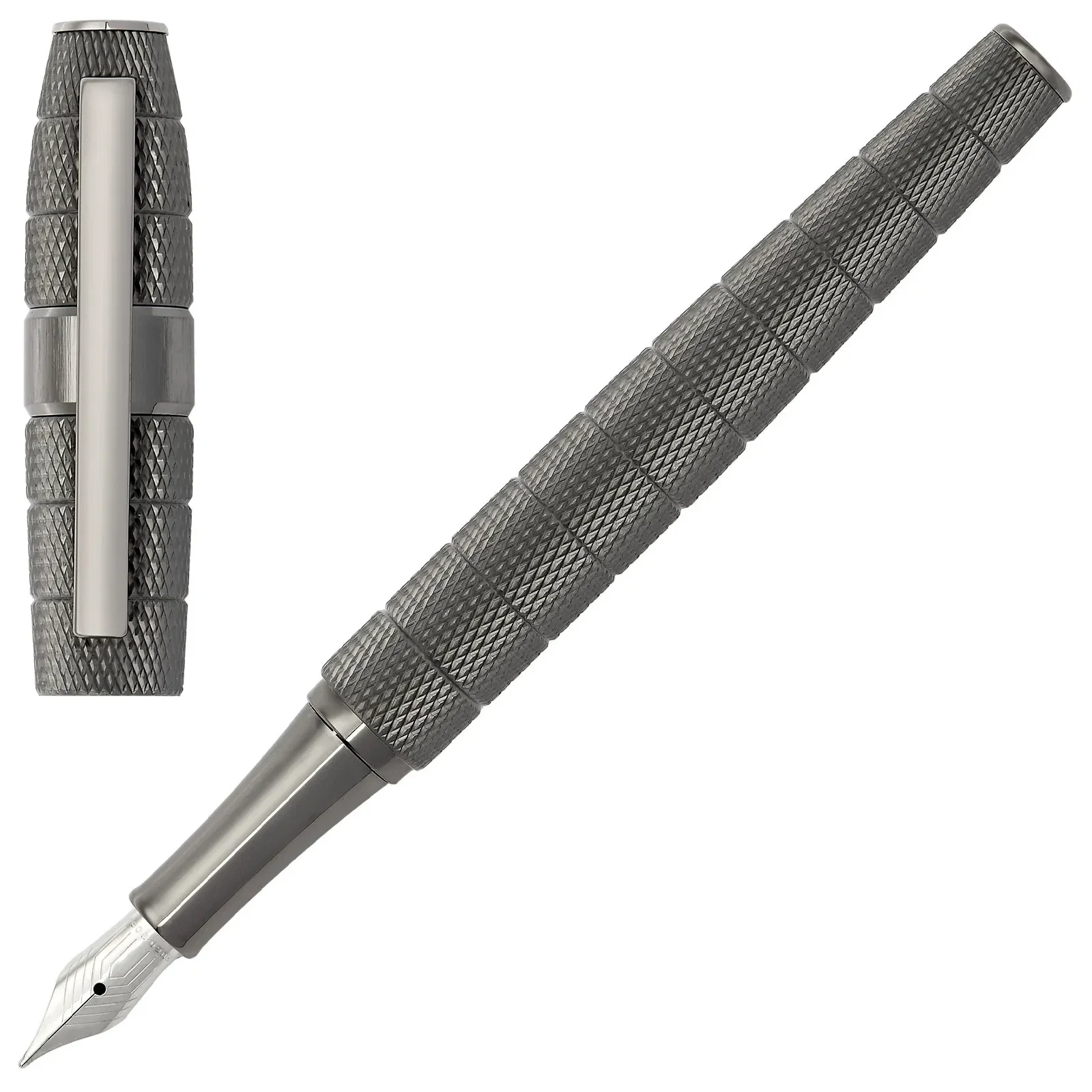 Caneta Hugo Boss Metal Cinza Escuro Hsh4982d — imagem 1