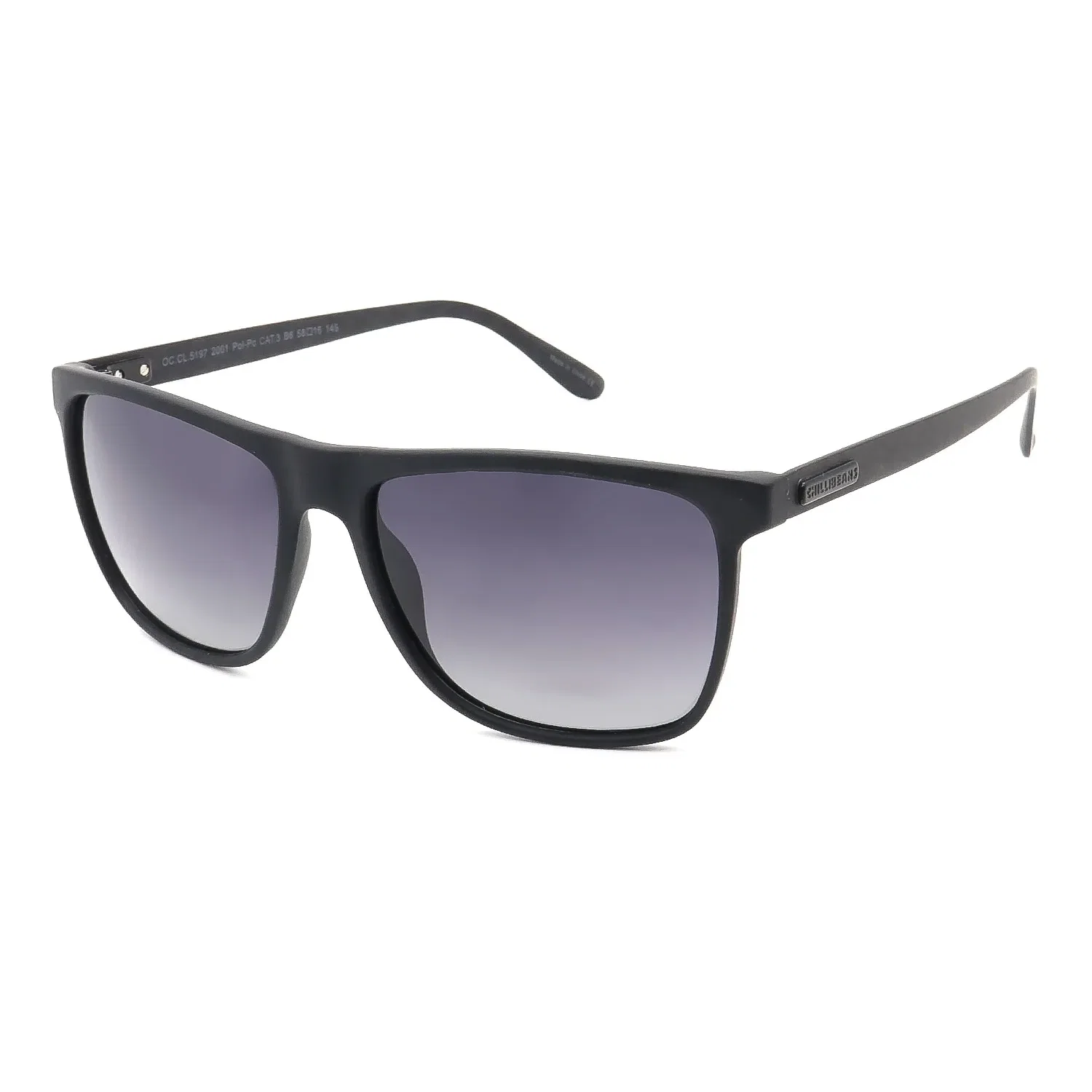 Óculos de Sol Masculino Chilli Beans Quadrado Polarizado Degradê Preto — imagem 1
