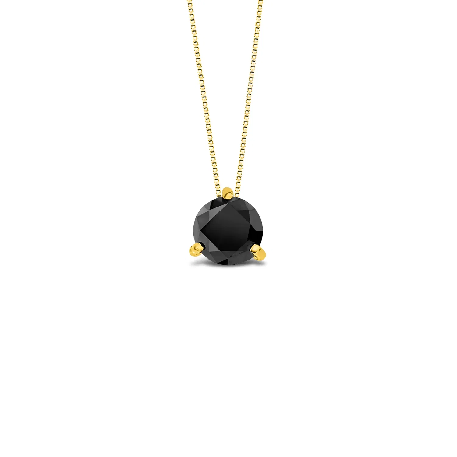 Pingente Expressão em Ouro Amarelo 18k com 0,5ct de Diamante Negro — imagem 1