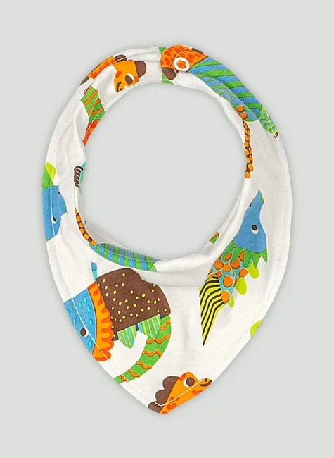 Babador Bandana Essentials para Bebê Menino (Off White) Up Baby