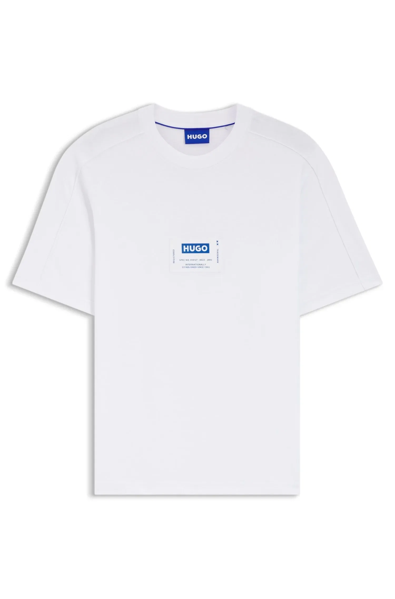 Camiseta Em Jersey De Algodão Com Etiqueta De Logo — imagem 1