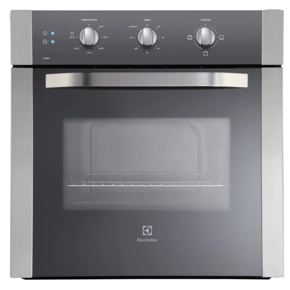 Forno de Embutir Electrolux Elétrico 80L com Grill Inox (OE8MX)