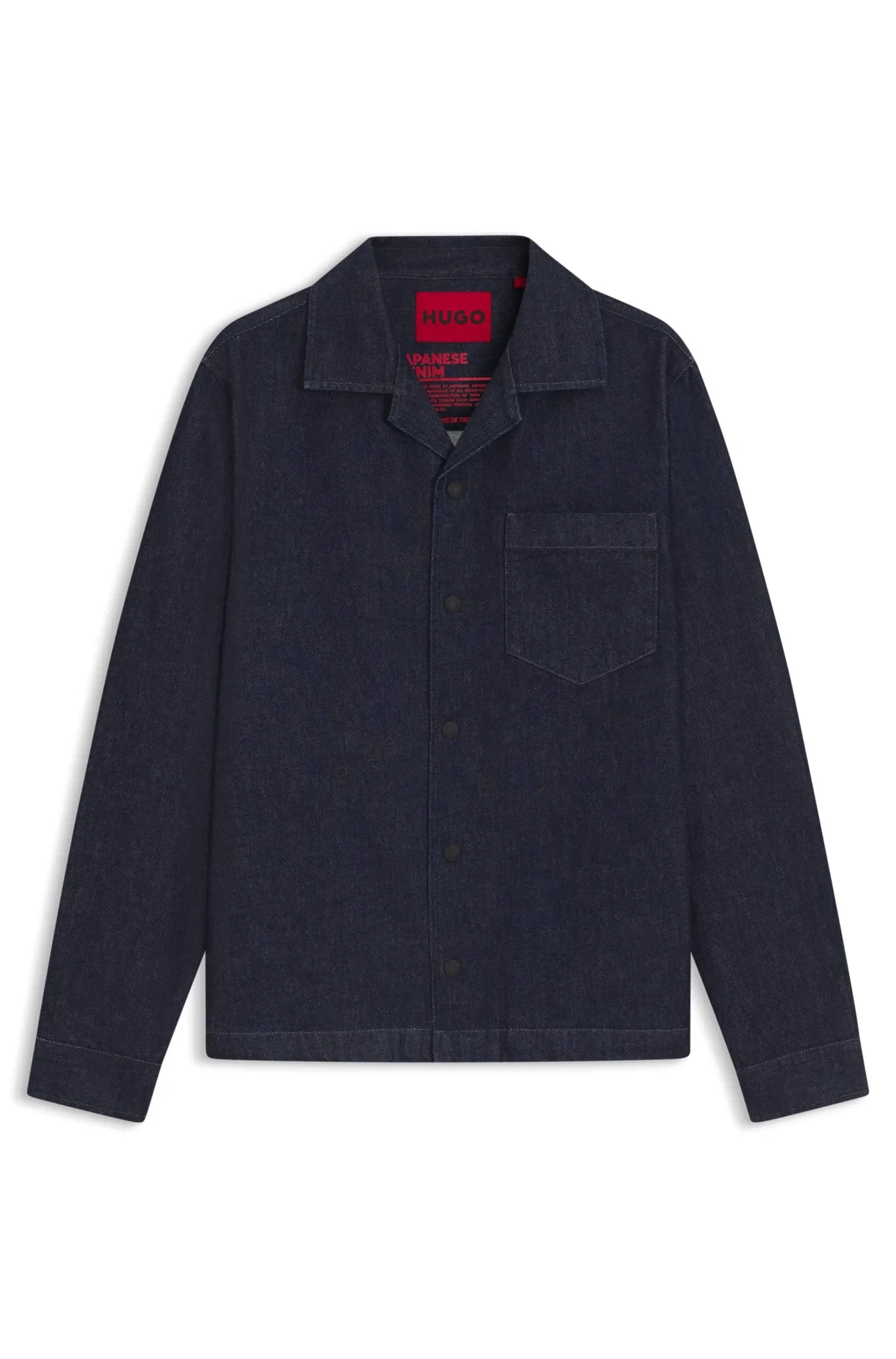 Camisa Relaxed Fit Em Jeans Rígida