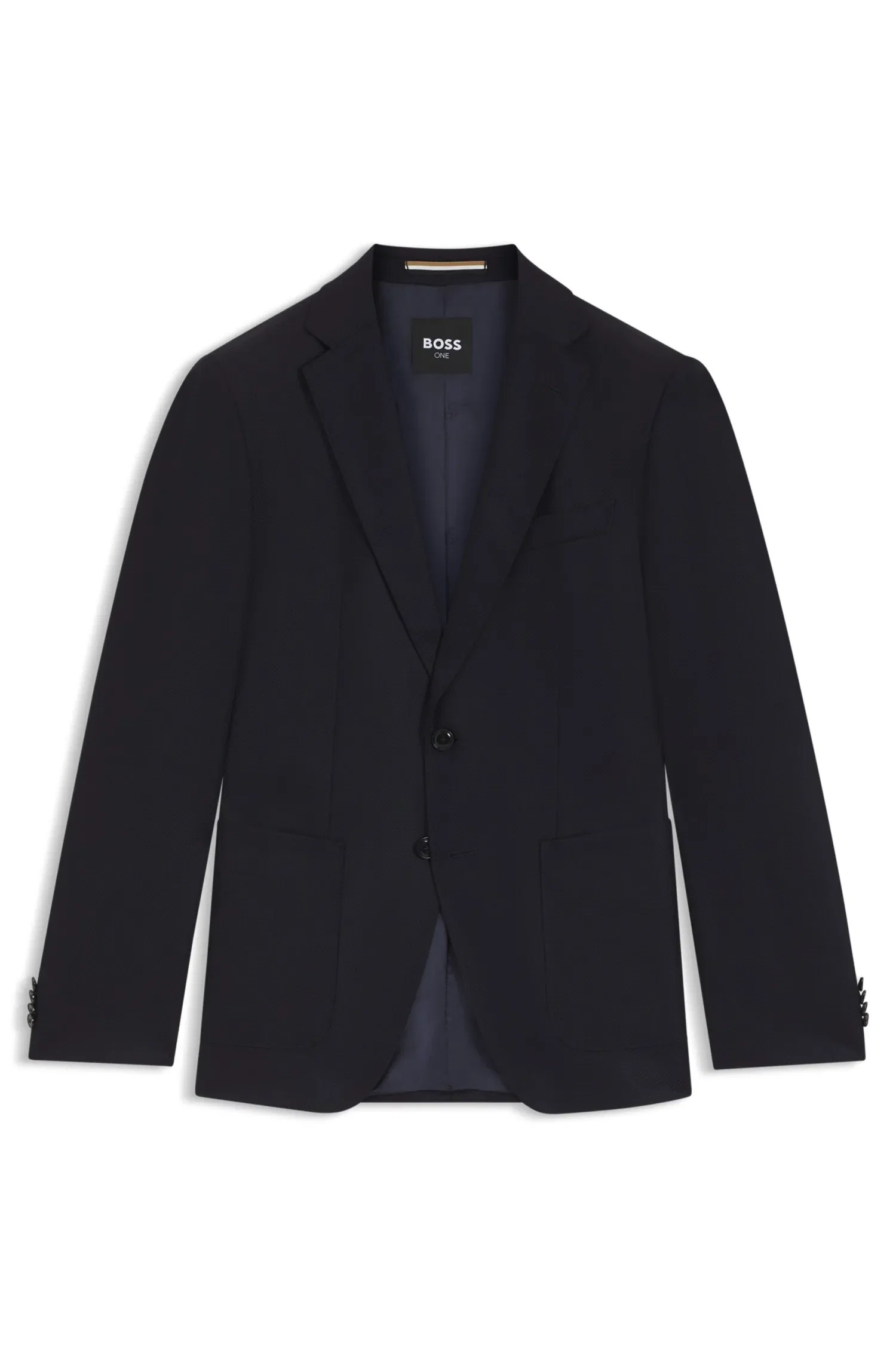 Blazer Regular Fit Em Lã Virgem Estampada