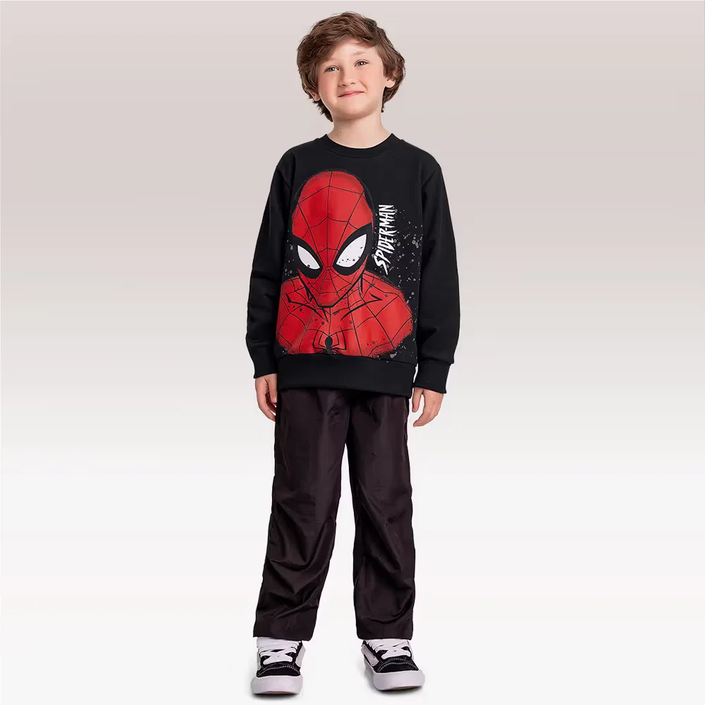 Blusão em moletom Spider-man