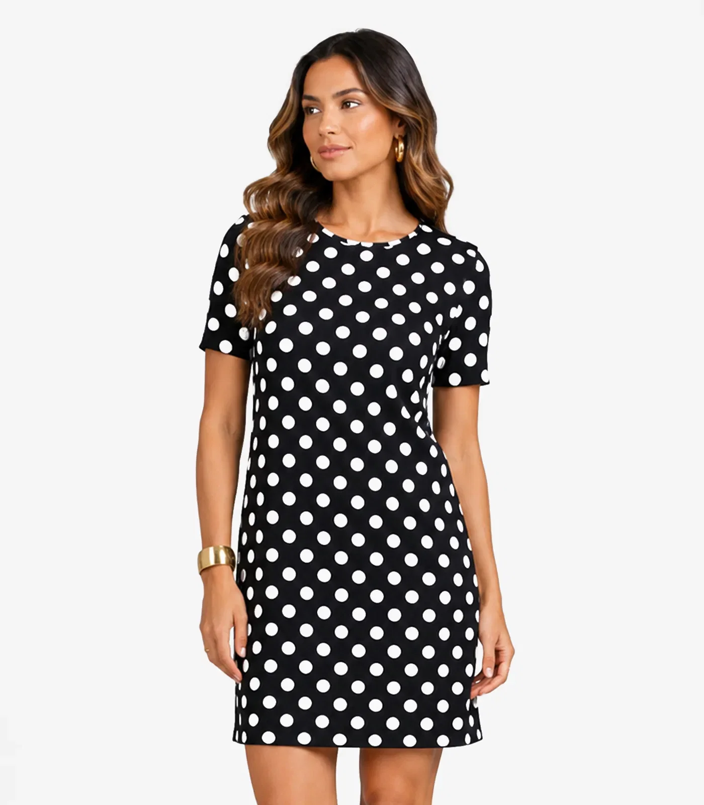 Vestido Feminino Estampado Select Preto — imagem 1