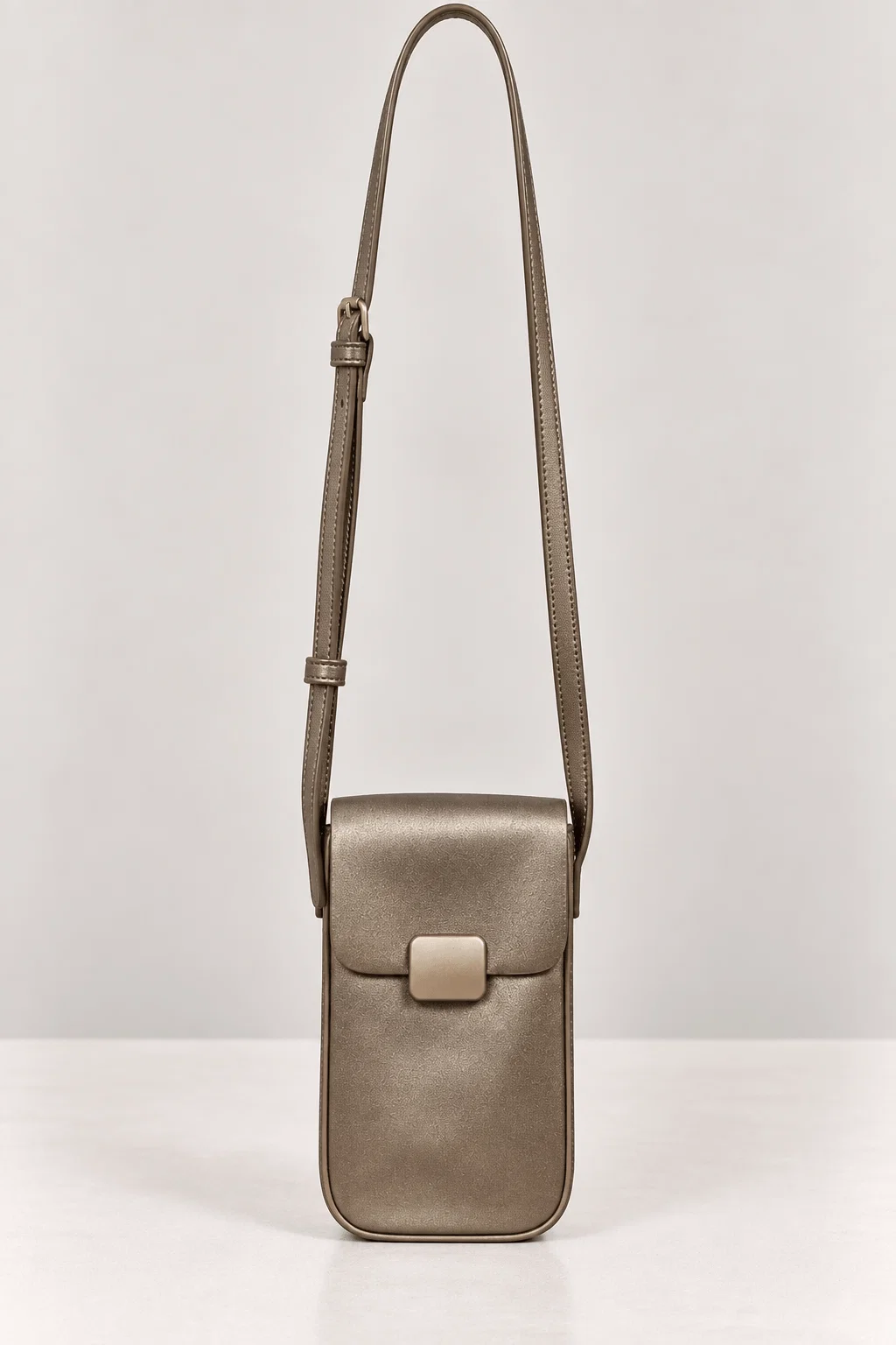 Bolsa Pequena Estruturada - Champanhe